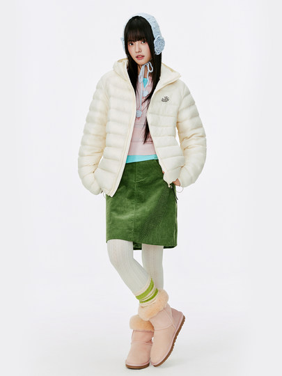 Burgenland轻薄羽绒服女冬季外套连帽轻便排骨厚羽绒显瘦2025新款