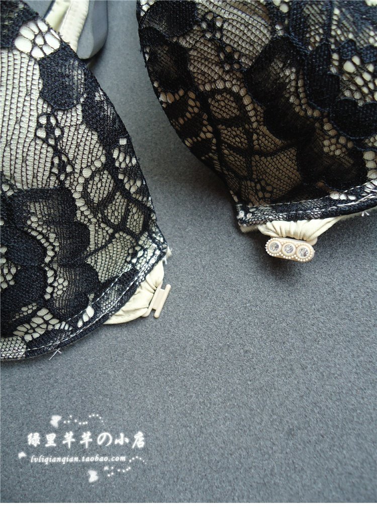 Khóa trước làm đẹp trở lại dễ thương ngọt ngào cô gái đồ lót Sexy ren mỏng phần béo MM kích thước lớn C cup tập hợp áo ngực bikini sexy