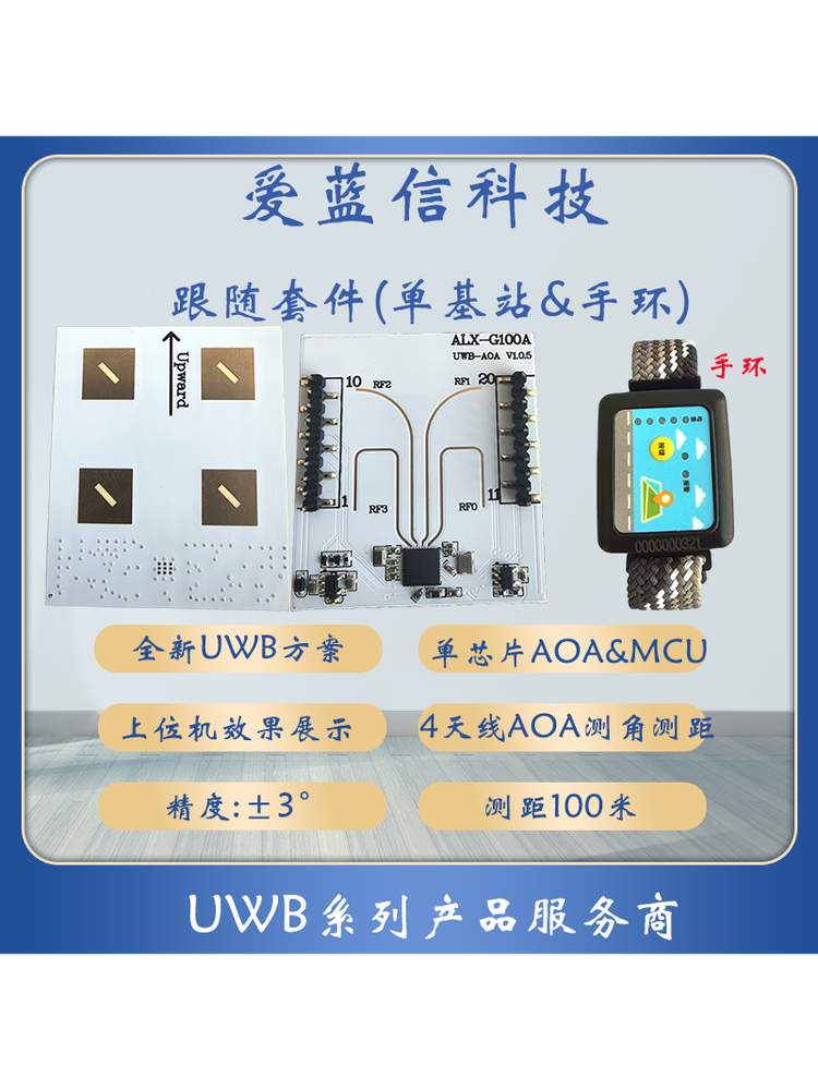 Uwb Module Ranging Azimuth Angle Elevation Angle Positioning Base Station Tag Pdoa Following Car Aoa Positioning 4 Antennas