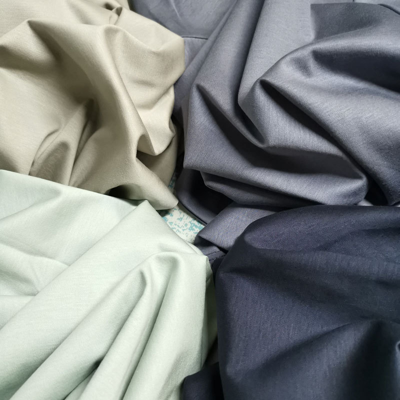 Jade Mulberry Silk Long-Staple Mercerized Cotton Round-Neck Short-Sleeve T-Shirt for Men, Spring and Autumn Long-Sleeve Base Shirt, Solid Color with a Shine Better Than Pure Cotton