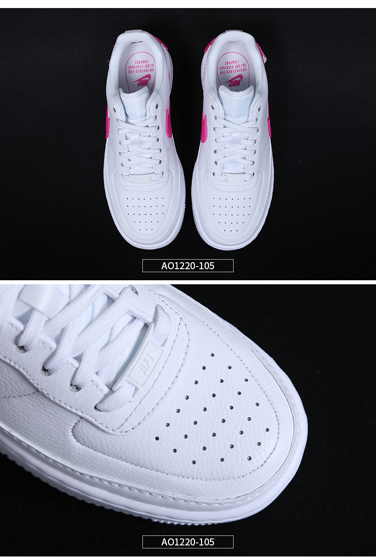 Giày nữ Nike Air Force 1 JESTER XX Air Force số 1 AF1 歪 móc giày AO1220-105 - Dép / giày thường giày bitis nữ