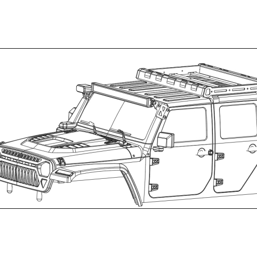 Crossrc Big Mustang Emox Xl2 Yellow Front Shell Assembly 97401571