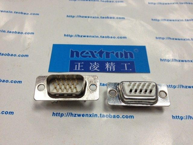 Taiwan Zhengling Seiko three-row DB15P needle type VGA15 core male head welding wire type