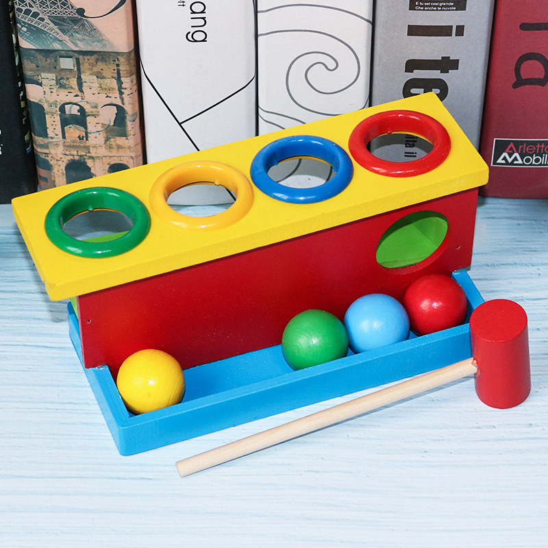 Baby Hammer Knock Toy Knock Music Children's Early Education Knock Knock KnockIng Table Toddler Baby Boule Color Cognition