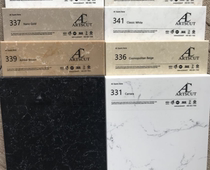 Zhongxun AC quartz stone countertop custom kitchen cabinet countertop stove countertop pattern plate quartz stone