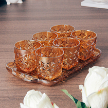 Heat-resistant glass water Cup household drinking glass transparent glass cup tea cup juice cup cup water set