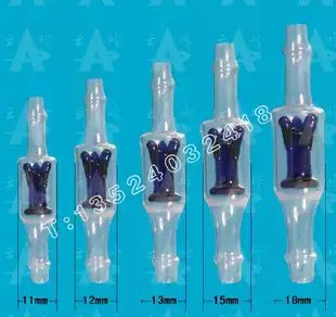 Glass single automatic piston glass blue core piston glass check valve 18mm