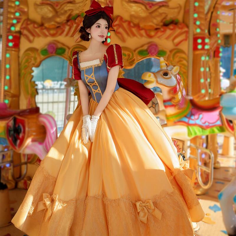 Disney Snow White Dress Coming-Of-Age Ceremony Cosplay Costume Performance Evening Dress Birthday Runaway Princess