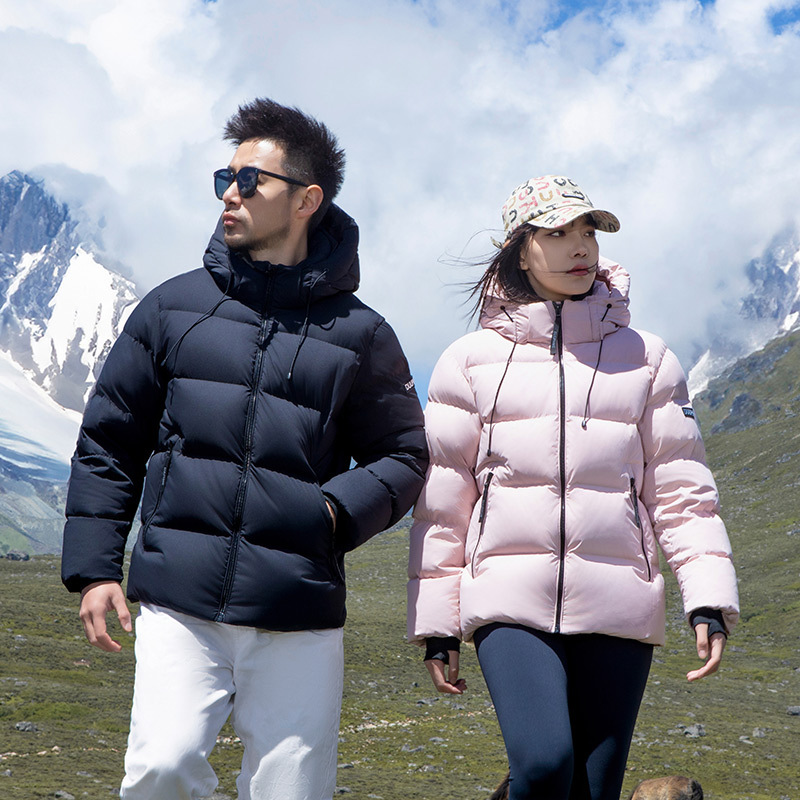 Jiangxi Jiujiang Qingyin City 95% Duck down Short down Jacket for Men and Women, Winter Harbin Thickened, Ultra-Thick for Extreme Cold in Northeast China