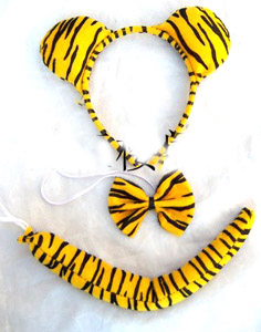 Giáng sinh động vật headband cổ áo cuối thanh hiệu suất mới cung cấp lớn tai thỏ đuôi nơ 3 mảnh thiết lập - Sản phẩm Đảng / Magic / Hiệu suất đồ hoá trang siêu anh hùng