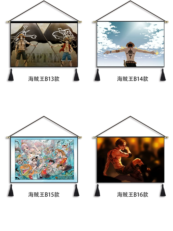 One Piece cảm xúc vải treo tranh in cotton lanh phòng ngủ cạnh giường phòng khách tường nền tấm thảm
