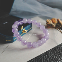 Month Old Shrines Natural Lavender Purple Crystal Bracelet Schoolgirl Brief Bestie Girlfriends Personality Lukewarm Purple