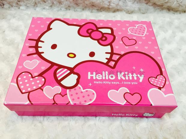 可爱HELLO KITTY KT粉色长方套盒礼品盒 衣柜首饰盒收纳2套包邮1