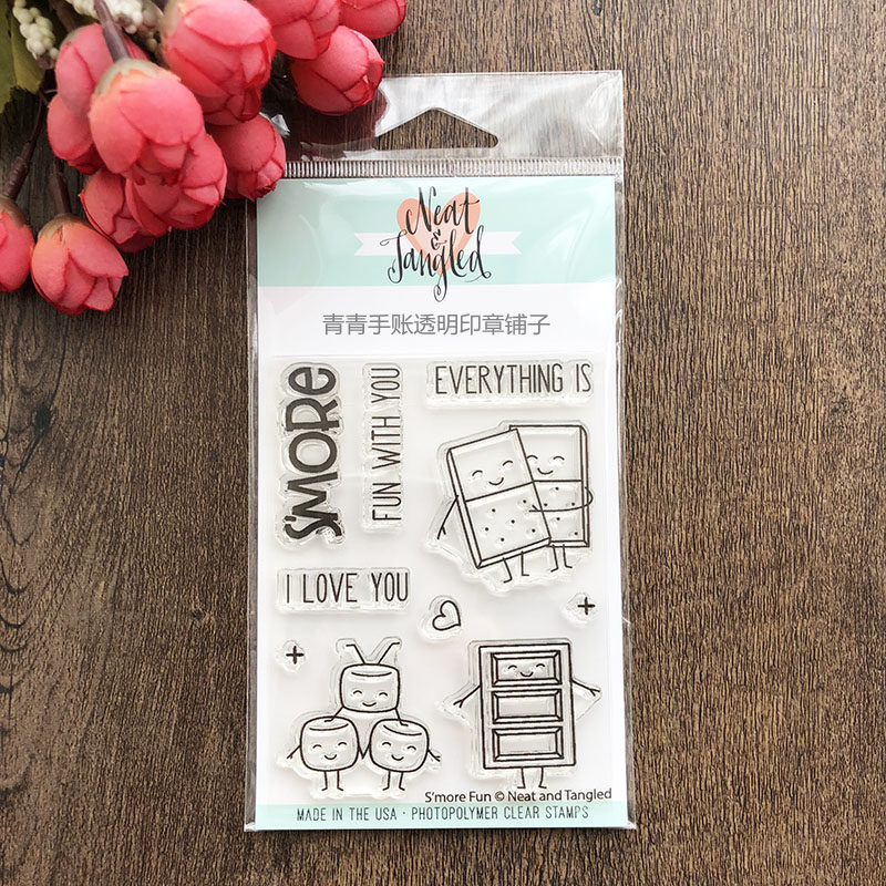 Neat and Tangle More Fun Smore fun Imported Clear Stamps & Dies