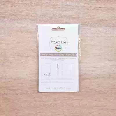 Project Life 3x4 inch Plastic Film 20 Fuse Pockets