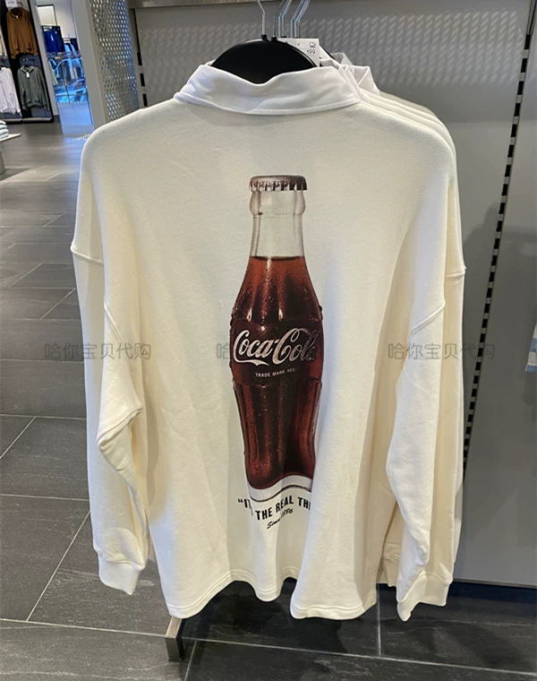Creamy thin sweatshirt, cloth, long-sleeve, Cola