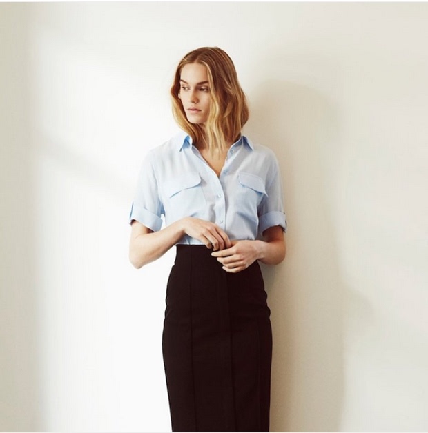 Ls Equipment Song Hye-Kyo Silk Crepe Loose Short-Sleeved Multi-Color Double Pocket Mulberry Silk Shirt Top for Women