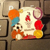 1996 Atlanta Olympic Games Badge Official Badge Ball Sports Badge