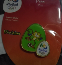 2016 Brazil Rio Olympic Games Badges Mascot Competition Badges Football Badges