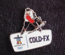 2010 Vancouver Winter Olympics Badge Sponsor Badge CLOD-FX Ice Hockey Badge