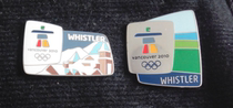2010 Vancouver Winter Olympics Badge WHITLER Series Badge Single A