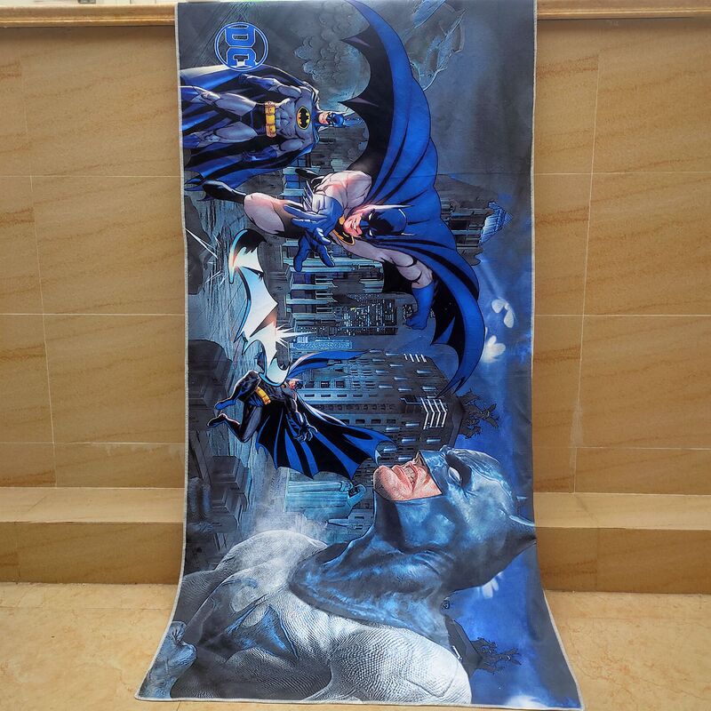 Children's Absorbent Thin Towel Large Size Batman Quick-Drying Swimming Towel Printed Cartoon Bath Towel Beach Towel for Boys and Girls Children's Absorbent Thin Towel Large Size Batman Quick-Drying Swimming Towel Printed Cartoon Bath Towel Beach Towel for Boys and Girls