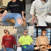GAHKSTUDIO X MAGADETH designer cooperation basic letter print short sleeve 5 color