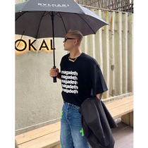 GAHKSTUDIO X MAGADETH designer cooperation high quality American retro short sleeve couple 2 color