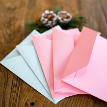 10 pack color solid color envelope 160g postcard storage envelope sky blue coupon card envelope