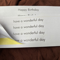 sticker happy birthday have a wonderful day size 18cm*1 5cm