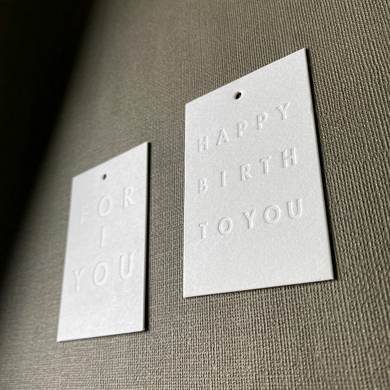 Birthday for you tag Happy birthday Cotton texture thick paper tag 8X5 4cm