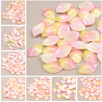 10 price yellow peach red begonia peony petals handmade Hanfu DIY hairpin tassel accessories material