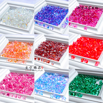 10 price colored glazed small crescent Crystal Phantom adzuki bean petals DIY hairpin tassel earrings accessories material