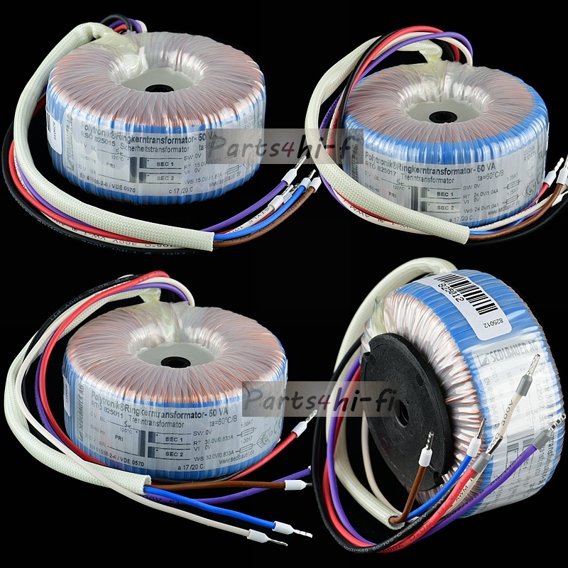 50W Dual 6v 9v 12v 15v 18v 24v German imported Sedlbauer high-end edition toroidal transformer