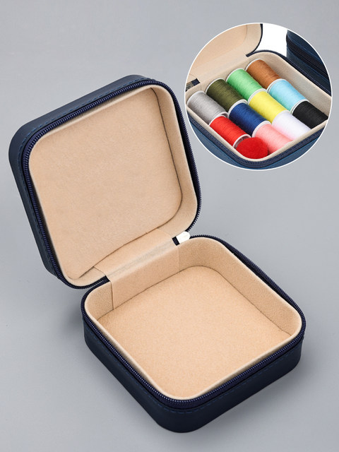 Jewelry Box Mini Storage Box Earring Bracelet Small and exquisite portable household needle and thread box Jewelry Storage Bag