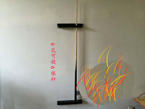 Billiard rod rack Plastic six-hole solid wood hanging rod rack Wall rod rack Vertical billiard rod rack accessories