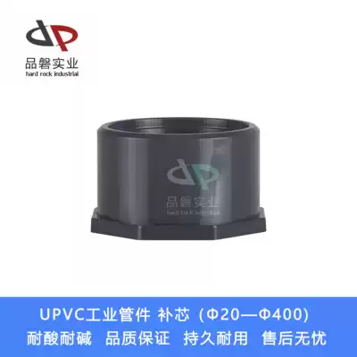 UPVC industrial pipe fittings reduction chemical core replacement PVC core supplement (Phi 25*20 to Phi 75*63)