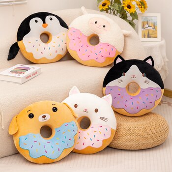 Animal donut beautiful butt cushion cushion cute cartoon futon plush toy sofa bay window office cushion