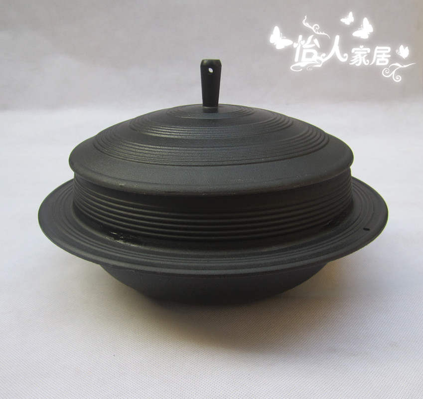 Enamel cast iron North Korean health pot exported South Korea traditional cast iron rice boiler boiler soup cooker 2cm