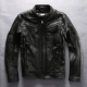 Da bò mô tô Harley da nam lớp trên cùng da bò phản quang cổ đứng mỏng áo khoác da xe máy ngắn áo khoác nam - Quần áo lông thú