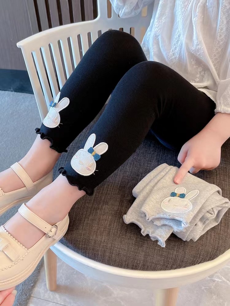 Girls' leggings spring and autumn foreign style baby girl autumn children's clothing fashionable children's outerwear autumn pants