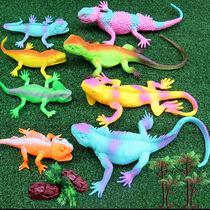 Simulation lizard reptile model toy gecko soft glue fake snake plant package trick scary props teaching aids