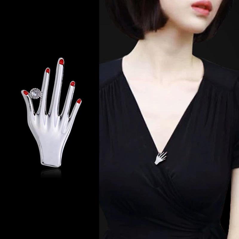 Trâm nhỏ nữ bầu không khí hoang dã corsage cổ áo ghim cố định quần áo chống ánh sáng tạo tác khóa cardigan khóa phụ kiện pin - Trâm cài