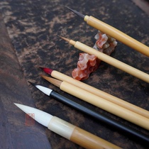 Qingyun PEN Club Chinese painting set pen hook line rendering white drawing sheep purple Wolf 6 sets of brush containing pen curtain