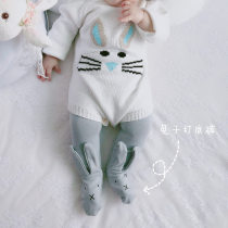 ins autumn baby cotton big pp pantyhose men and women Baby foreign long ears Joker leggings
