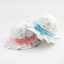 2021 New Spring Summer cotton girl baby fishermans hat baby sun hat childrens print sun hat hat