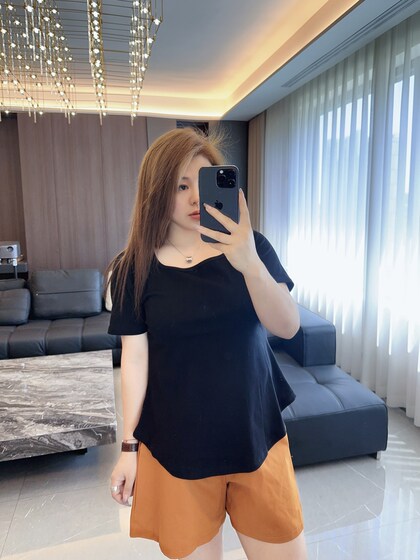 方程式小蛮腰 大码女装胖mm新款2024年夏装宽松遮肉短袖半袖T恤