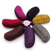 Glasses box wholesale custom letter zipper glasses case portable casual mens and womens sunglasses box can print logo