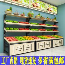 Sous-Show Shelving Sub-Show Shelves Supermarket Fruits étagère maraîchère Shelving Shelving Shelving water Fruit Shop Multi-layer Composition Middle Island Shelf