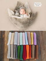 21 color pure wool felt thin blanket wrapped cloth Baby photo special eggplant props Newborn photography props